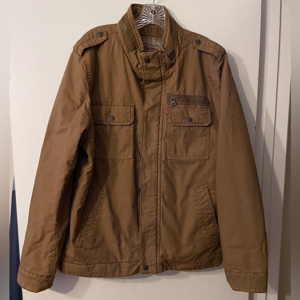 Levi’s Cotton Military Brown Jacket Sz L